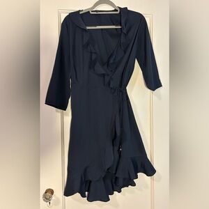 NWOT Vero Moda Asymmetrical Navy Dress